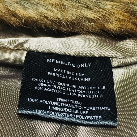 Members Only Faux Fur Vest NWOT - Picture 7 of 7